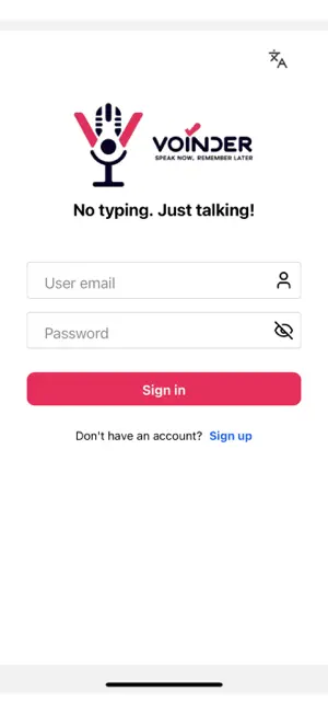 Voinder screenshot 1