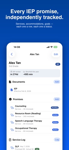 IEPDesk: IEP & 504 Tracker iPhone screenshot