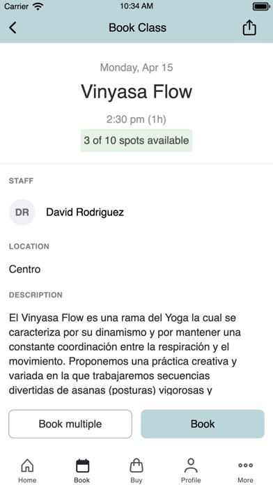 802 Yoga Studio Screenshot