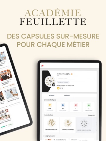 ACADEMIE FEUILLETTE iPad screenshot