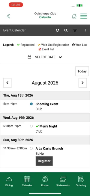 Oglethorpe Club screenshot 2