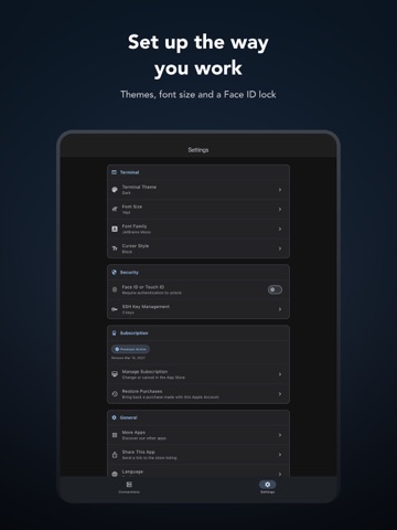 Mobile SSH Terminal iPad screenshot 8