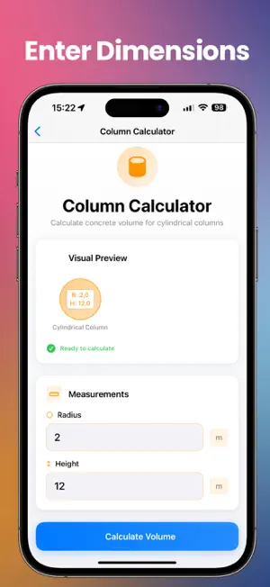 Concrete Calculator Pro. screenshot 2