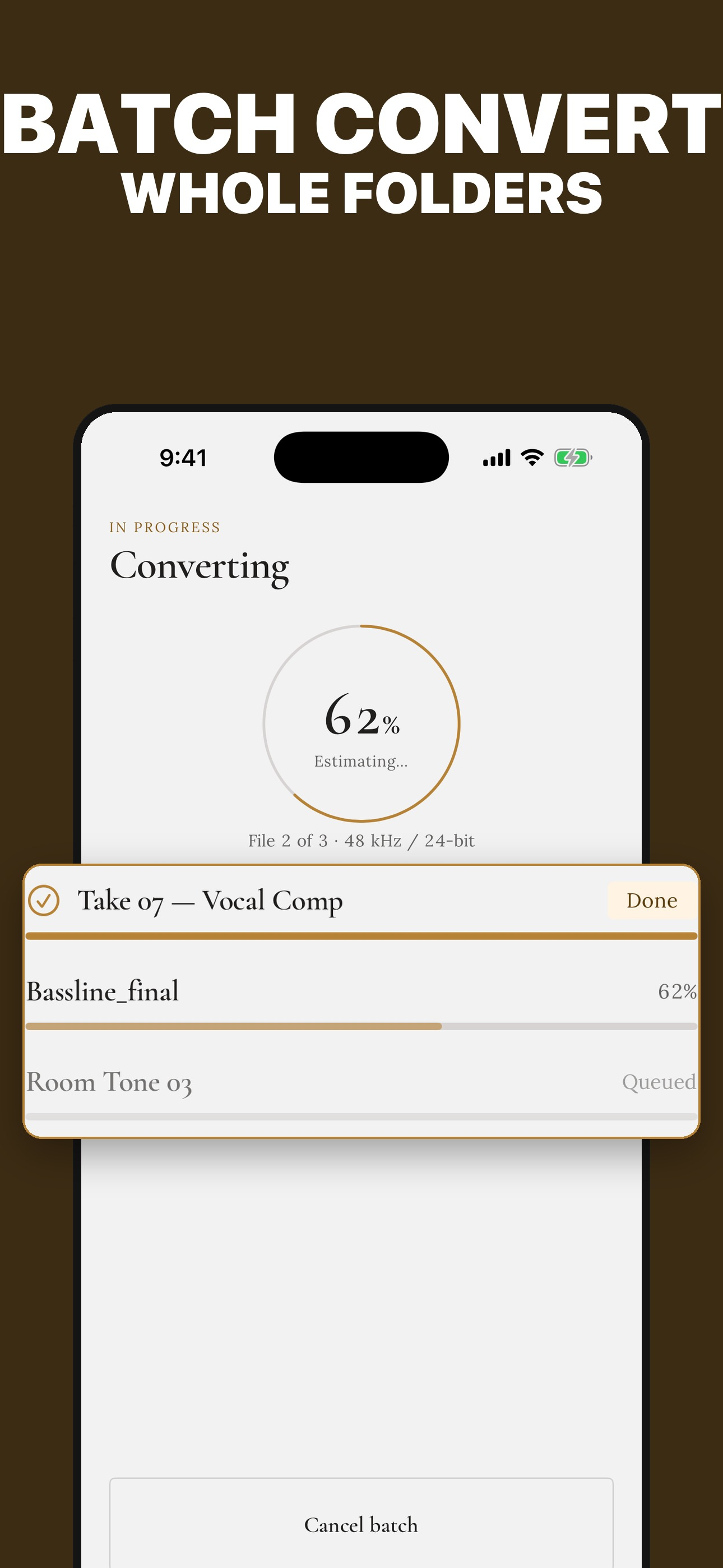Audio Converter: MP3, WAV, M4A screenshot 3