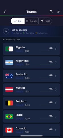 Cup 2026 Stickers - Album screenshot