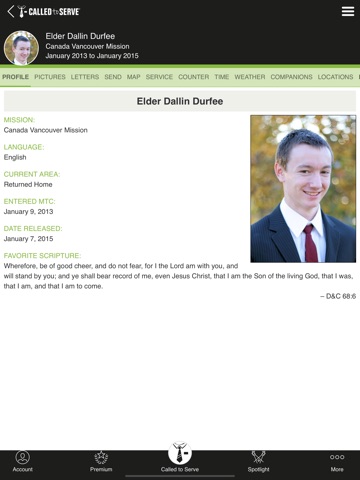 Called to Serve iPad screenshot