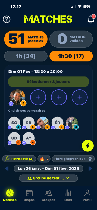 Padel Sync (5c3ff2) Screenshot 1 of 10