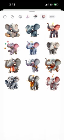 Gigantic Elephant Stickers screenshot