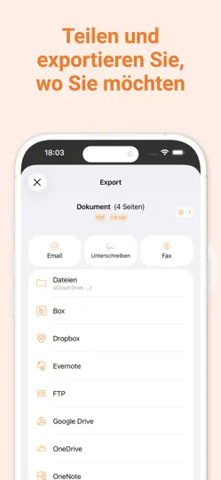 Screenshot von Scanner App: Genius Scan auf dem iPhone 6