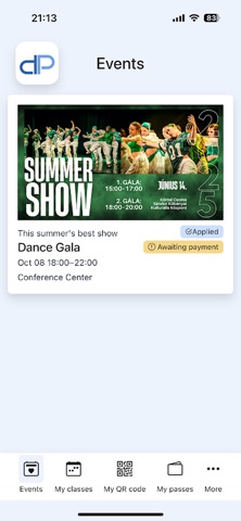 MaxPass: Classes & Events Screenshot 7 of 7