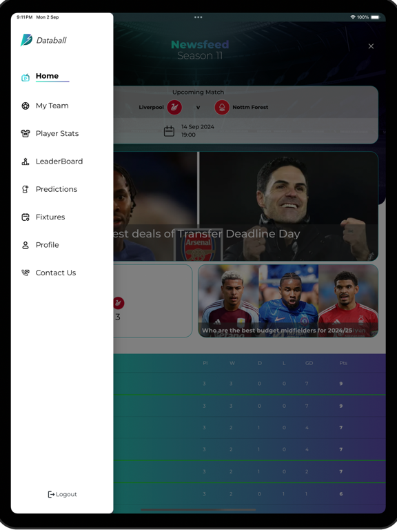 Databall iPad screenshot 6 - Sports app