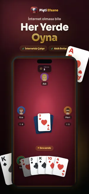 Pişti Efsane — İnternetsiz screenshot 4