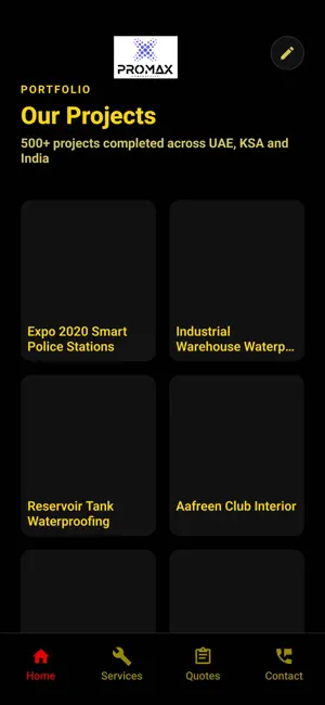 Promax Contracting screenshot 2