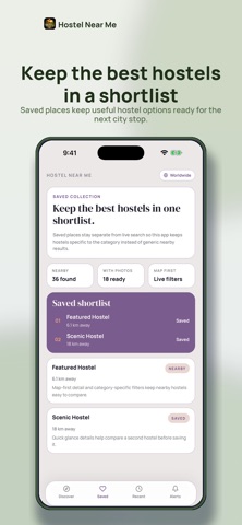Hostel Near Me iPhone screenshot