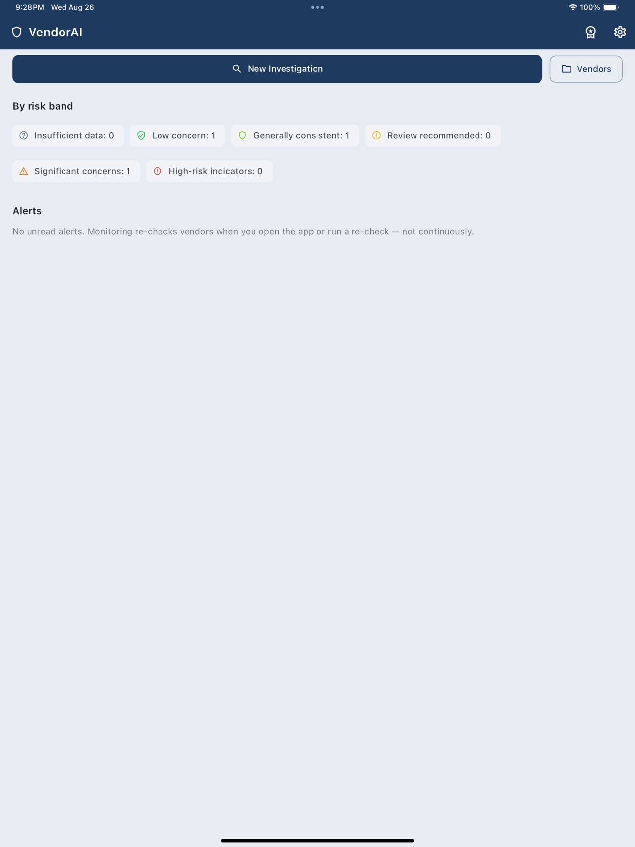 Screenshot 10 of VendorAI: Vendor Risk Check