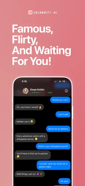 Celebrity AI: Famous, Flirty! screenshot 4