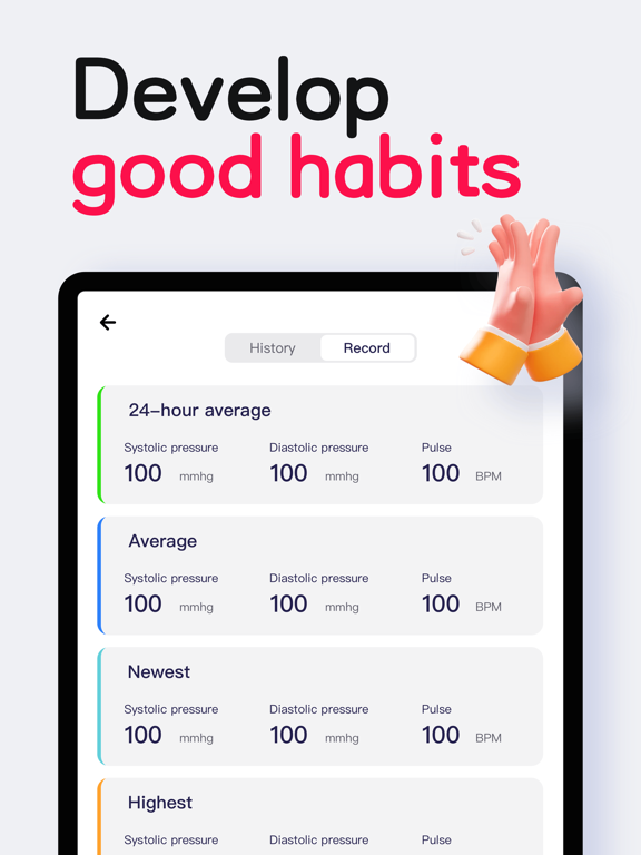 iPulse - Heart Rate Monitor . iPad screenshot 4 - Health & Fitness app