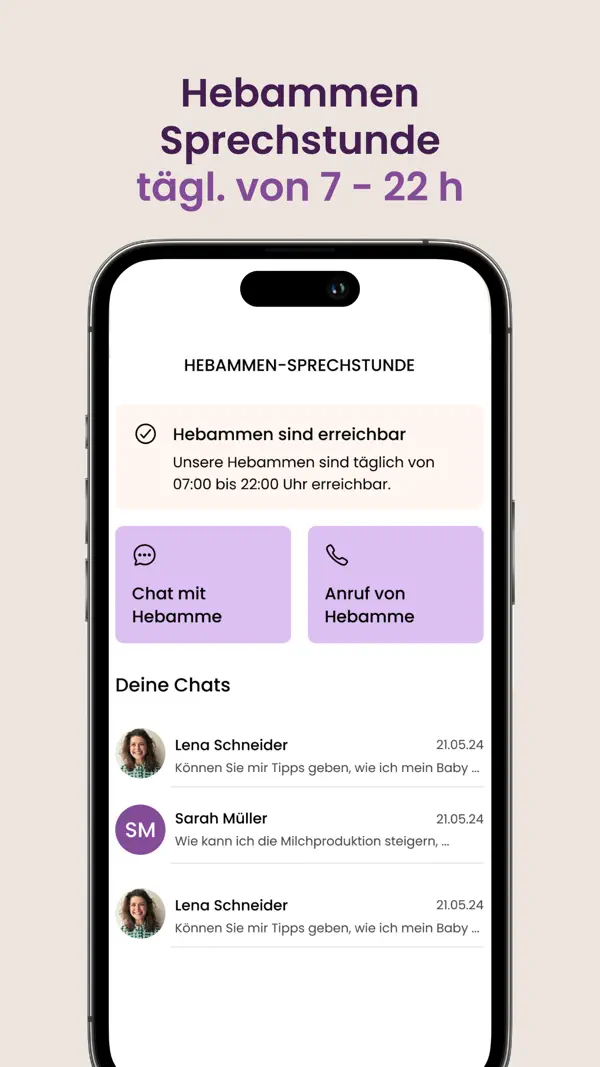 Schwangerschafts-App | keleya iPhone App Screenshot 6 – Medizin