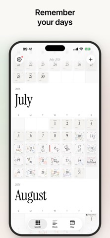Hibi Calendar: Daily Journal iPhone screenshot