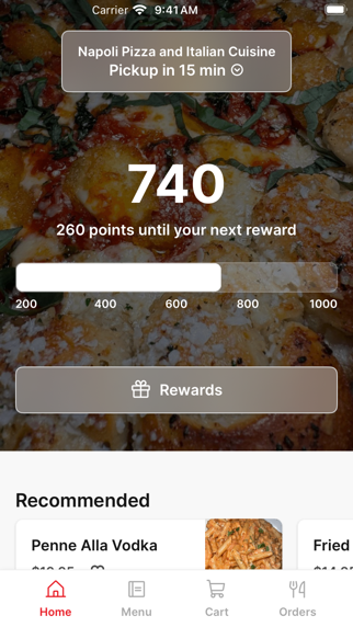 Napoli Pizza & Italian Cuisine iPhone screenshot 1 - Food & Drink app
