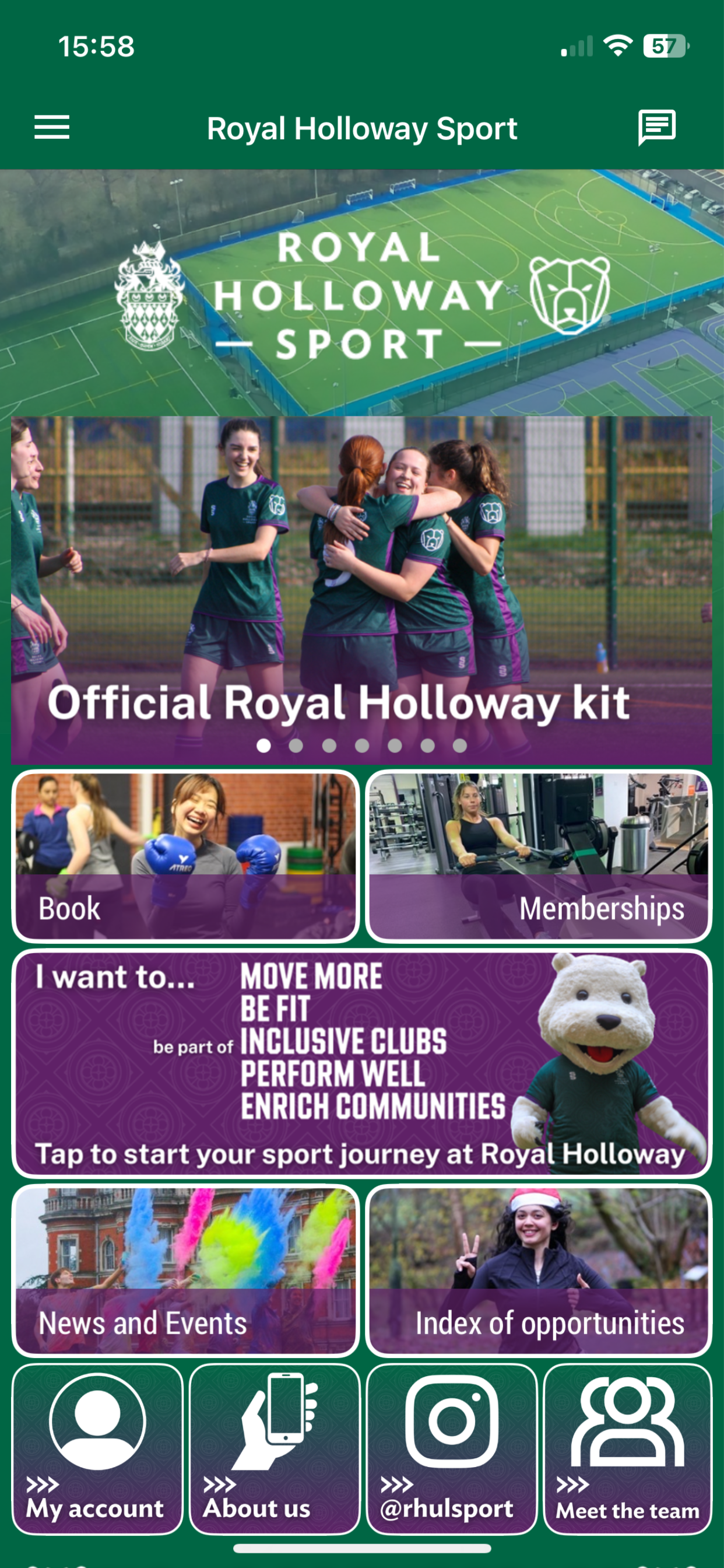 Royal Holloway Sport screenshot 2