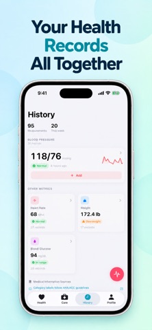 Minine Blood Pressure Tracker iPhone screenshot 5
