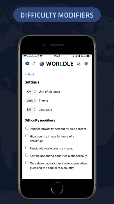 Worldle - Guess The Country! Screenshot