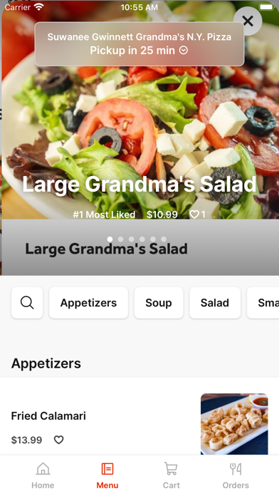 Screenshot 2 of Grandma's N.Y. Pizza App