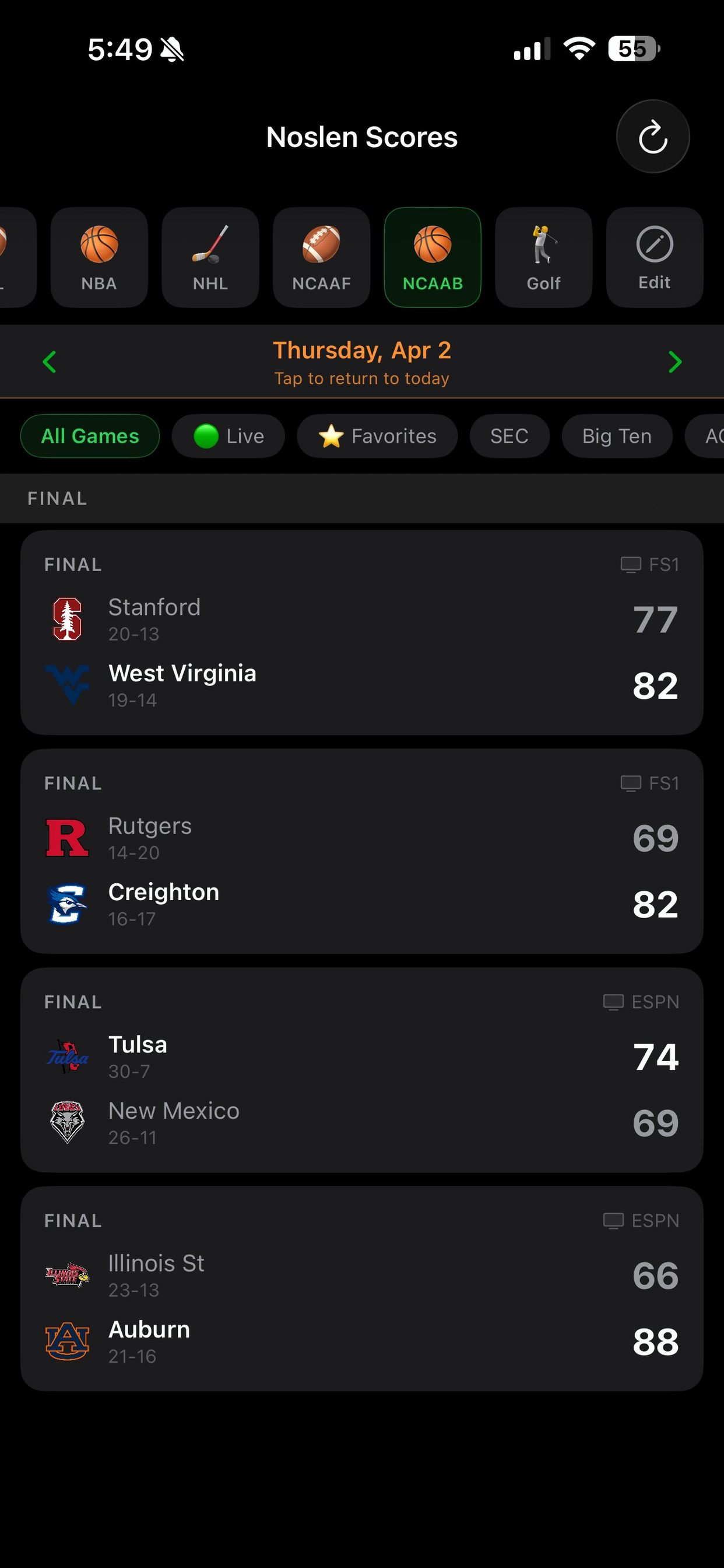 NoslenScores screenshot 8