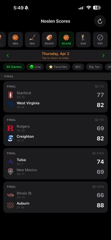 NoslenScores Screenshot 8 of 8