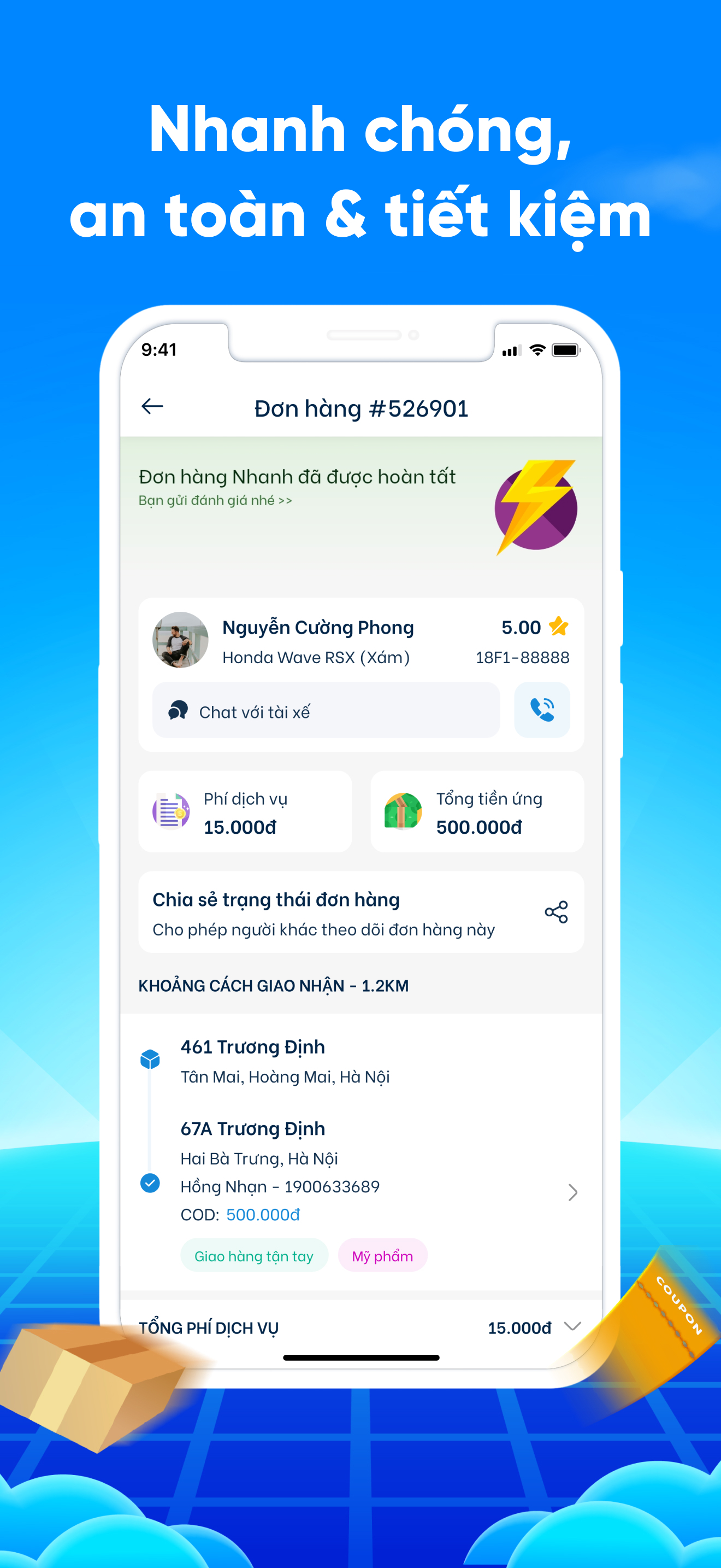 HeyU: Giao hàng thần tốc