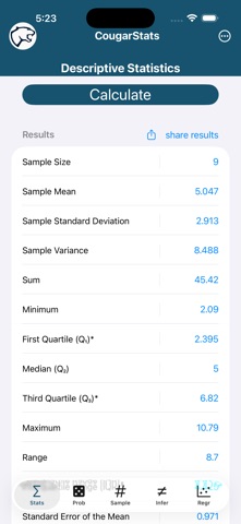 CougarStats Screenshot 9 of 10