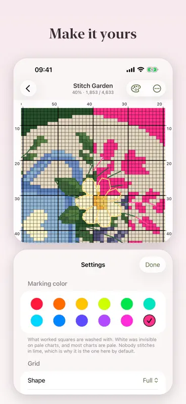 Stitch Garden: Cross Stitch screenshot 7 of 9