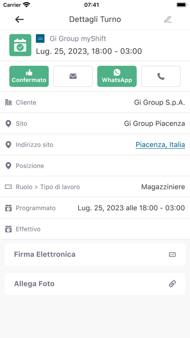 Gi Group myShift Screenshot