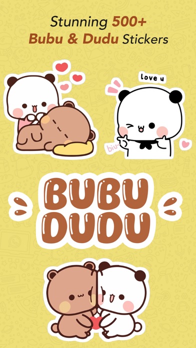 Screenshot #1 pour Bubu Dudu Animated Stickers