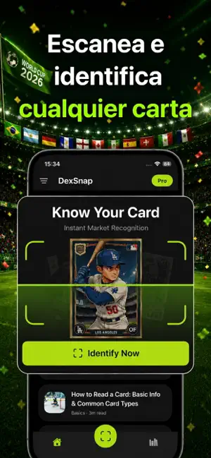 DexSnap: Escáner Sports Card iPhone screenshot 2