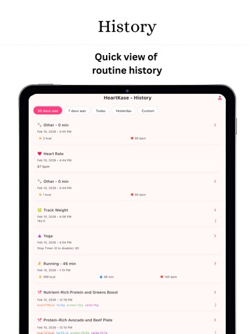 HeartKase: Blood Pressure Log iPad screenshot