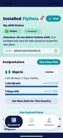FlyData eSIM Screenshot 1 of 10