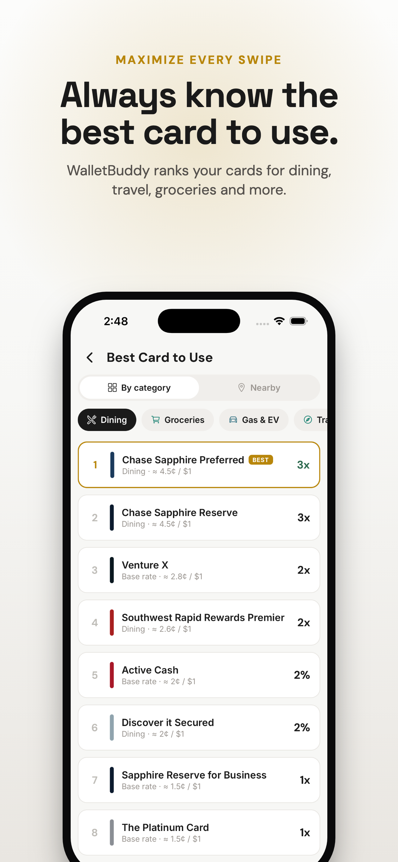 WalletBuddy - Card Benefits screenshot 4