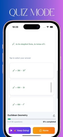 Mathematics Practice App screenshot