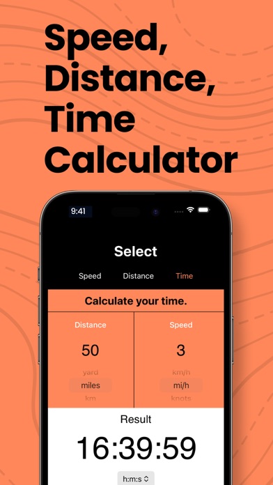 Calculator Speed Distance Time Screenshot
