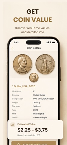 CoinScope: AI Coin Identifier iPhone screenshot