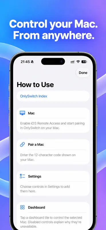 OnlyRemote: Fernbedienung Mac screenshot 3 of 4