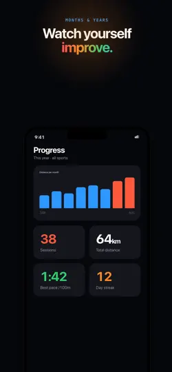 Captura de pantalla de My Workout Tracking en iPhone 1