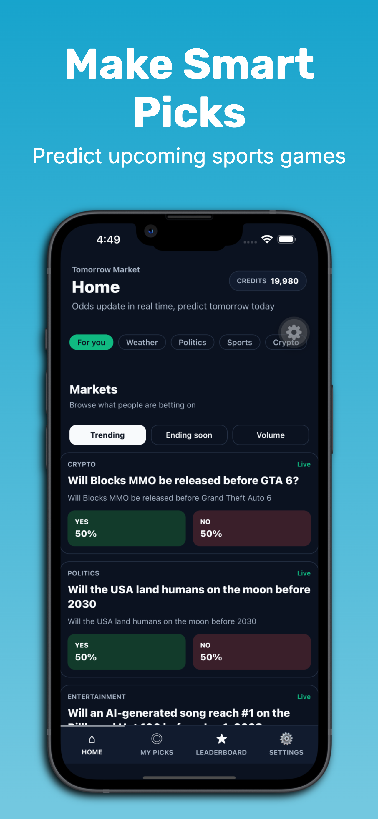 Tomorrow Market screenshot 2