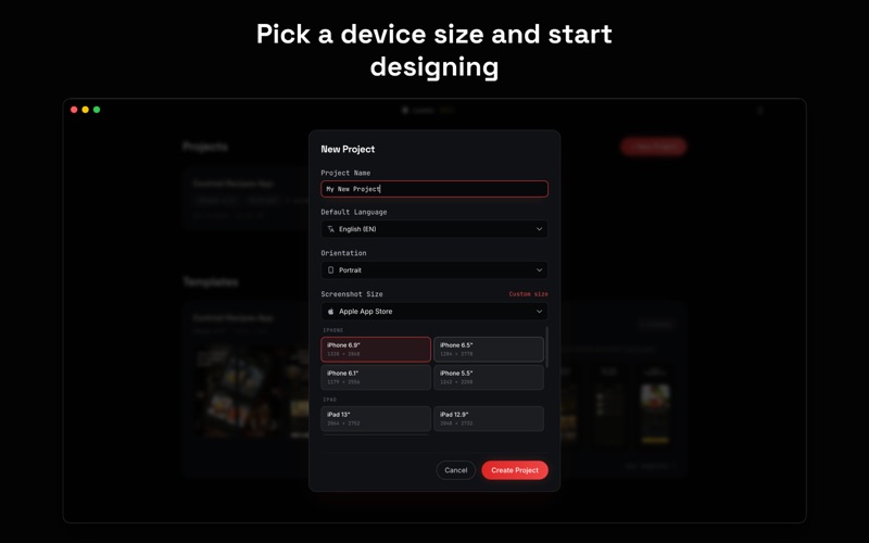 Store Screenshot Maker - Lomio iPhone screenshot