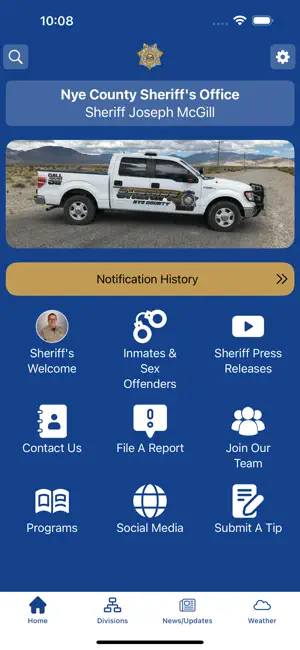 Nye County Sheriff’s Office screenshot 1