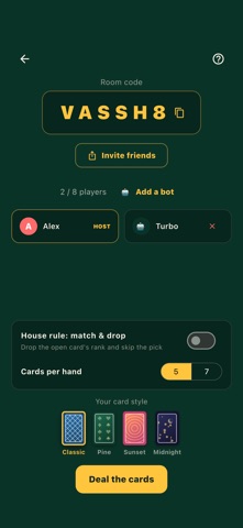 Least Count - Card Game iPhone screenshot