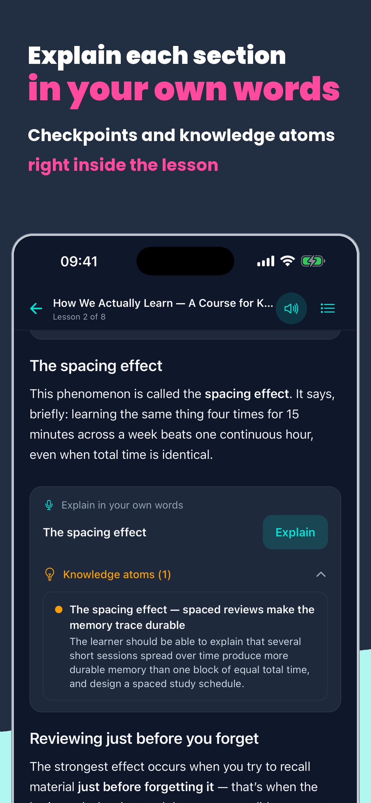 Screenshot 7 of Kavke: knowledge that sticks