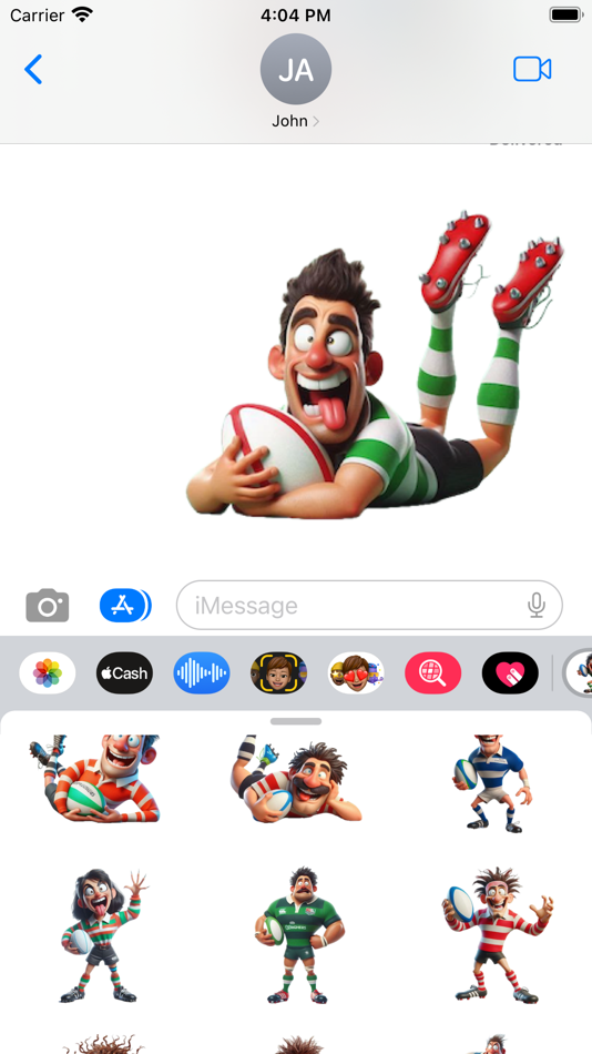 #6. Goofy Rugby Player Stickers (iOS) Podle: Paul Scott